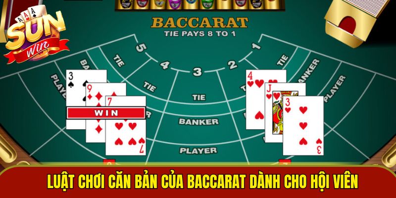 Luật chơi căn bản của Baccarat dành cho hội viên 